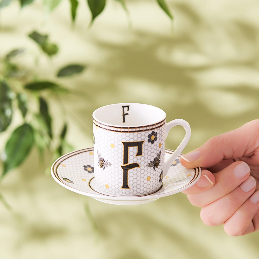 Karaca F Harfli Kahve Fincanı 80 ml görseli 2