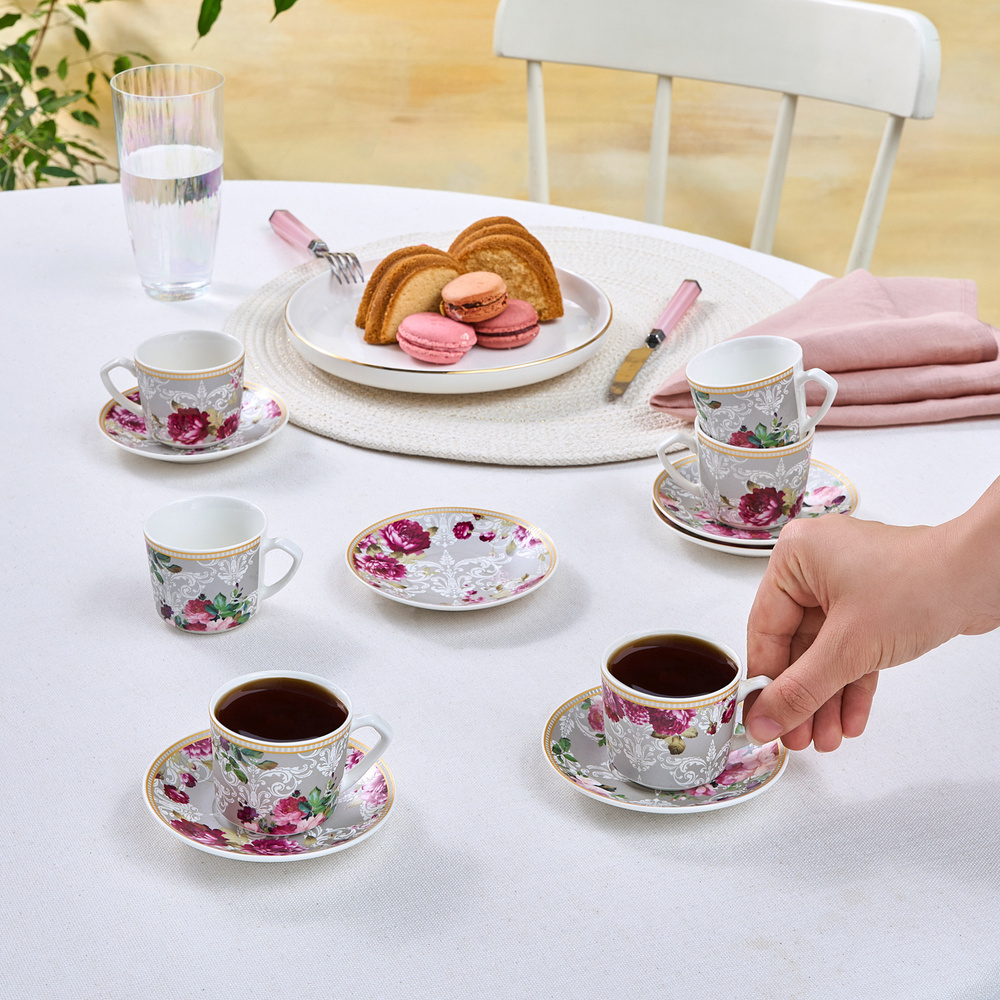 Karaca Evora 6 Kişilik Kahve Fincanı 80 ml görseli 4
