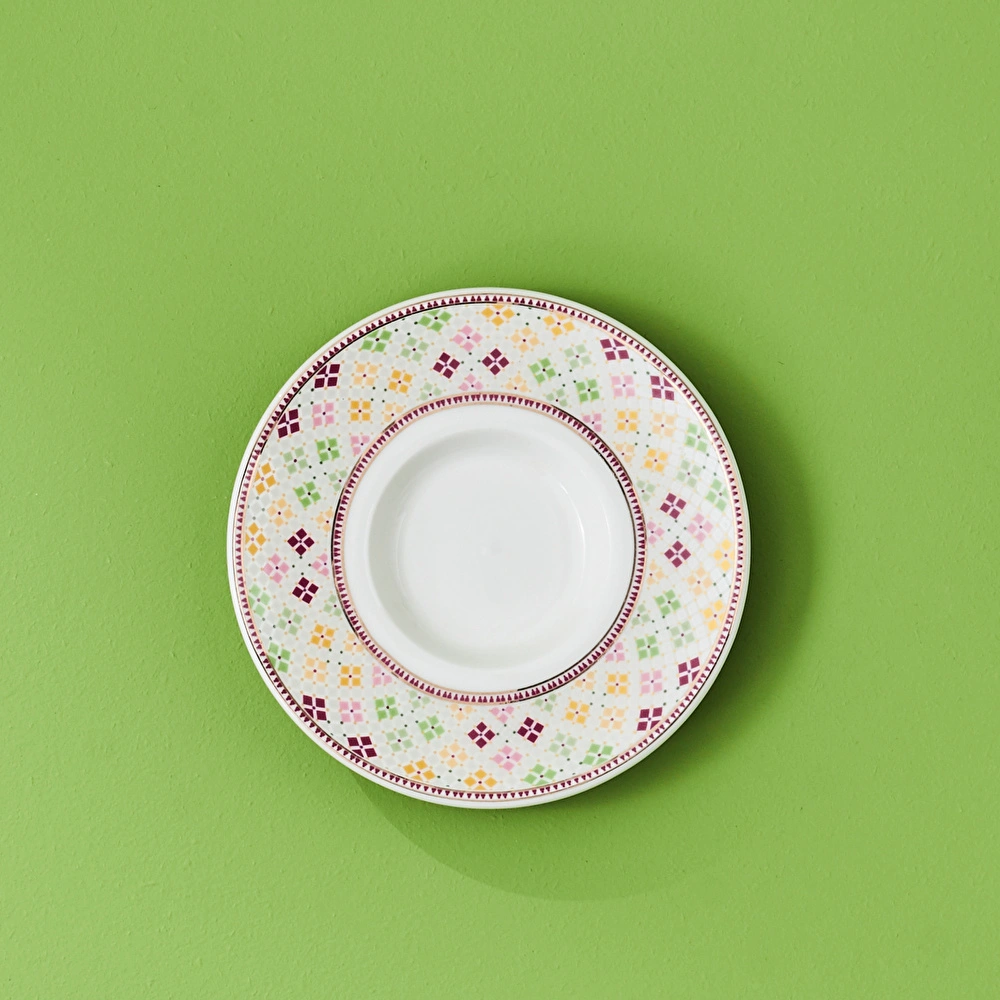 Karaca Block Çay Tabağı 11 Cm Kırmızı  görseli 1
