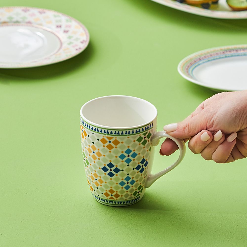Karaca Block Mug 355ml Mavi görseli 5