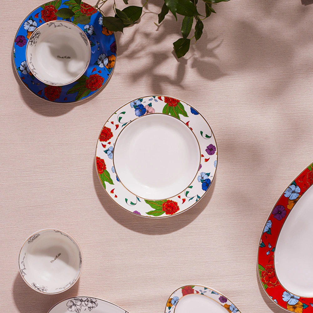 Karaca Frida Çukur Tabak Beyaz 22 Cm görseli 2
