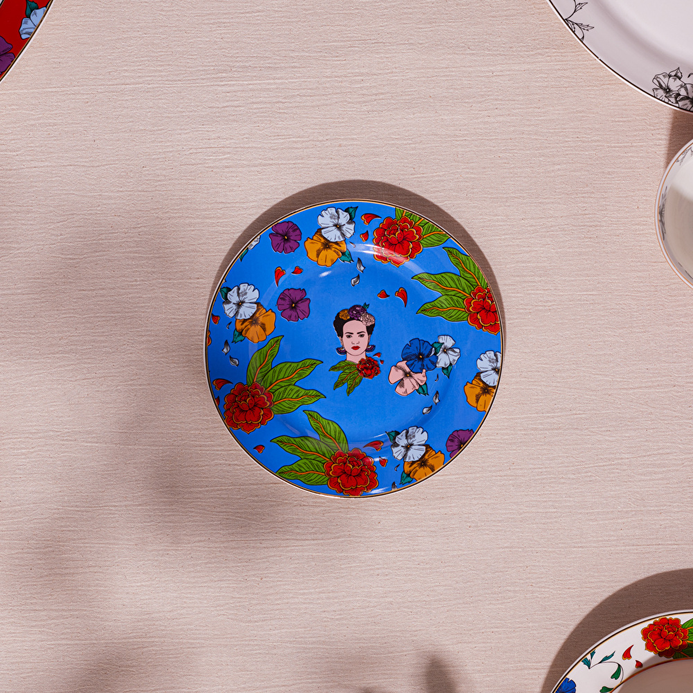 Karaca Frida Pasta Tabağı Mavi 19 Cm görseli 1