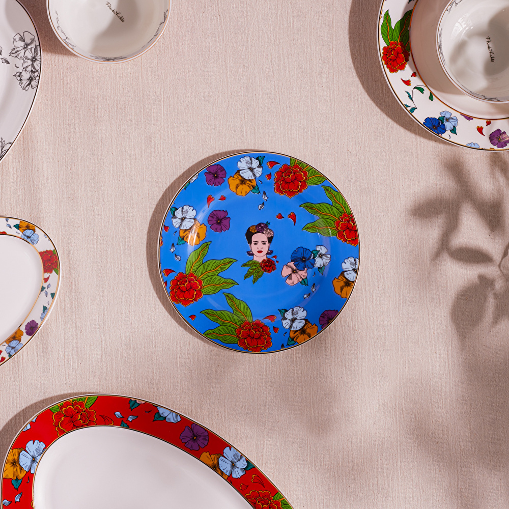 Karaca Frida Pasta Tabağı Mavi 19 Cm görseli 3