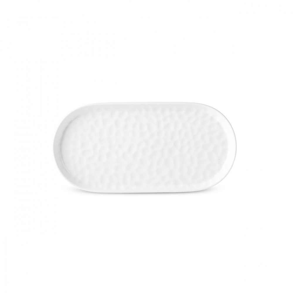 Karaca x Refika Bembeyaz Kayık Tabak 24 cm görseli 5