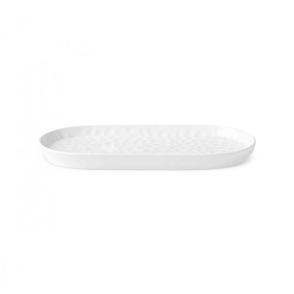 Karaca x Refika Bembeyaz Kayık Tabak 24 cm görseli 6
