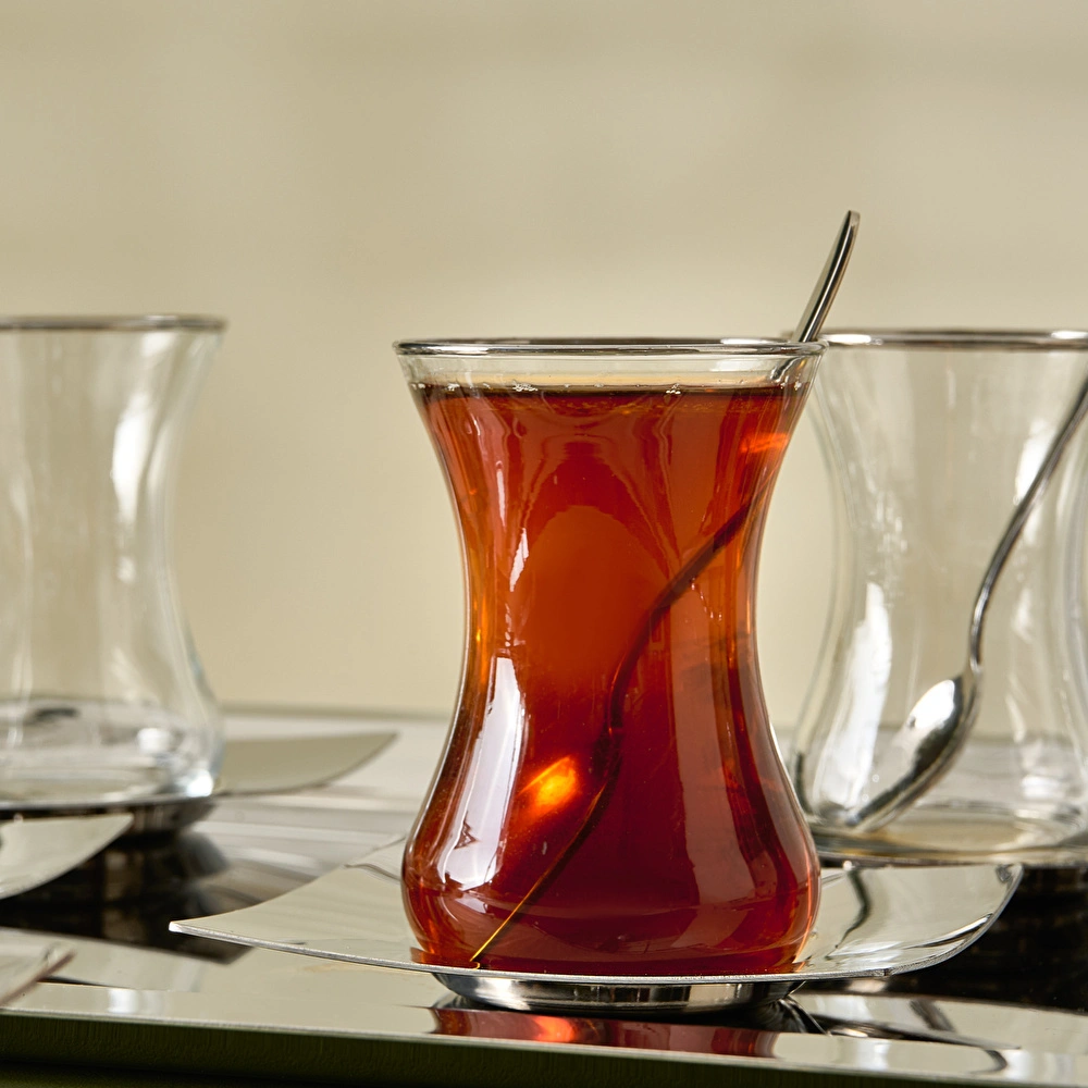 Karaca Nevra Platin 40 Parça Çay Seti görseli 5
