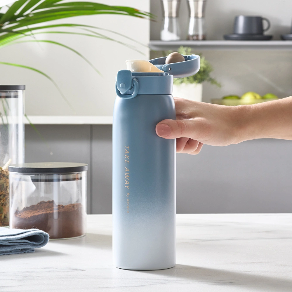 Karaca Skyfall Çelik Sızdırmaz Termos Mavi 500 ml görseli 7