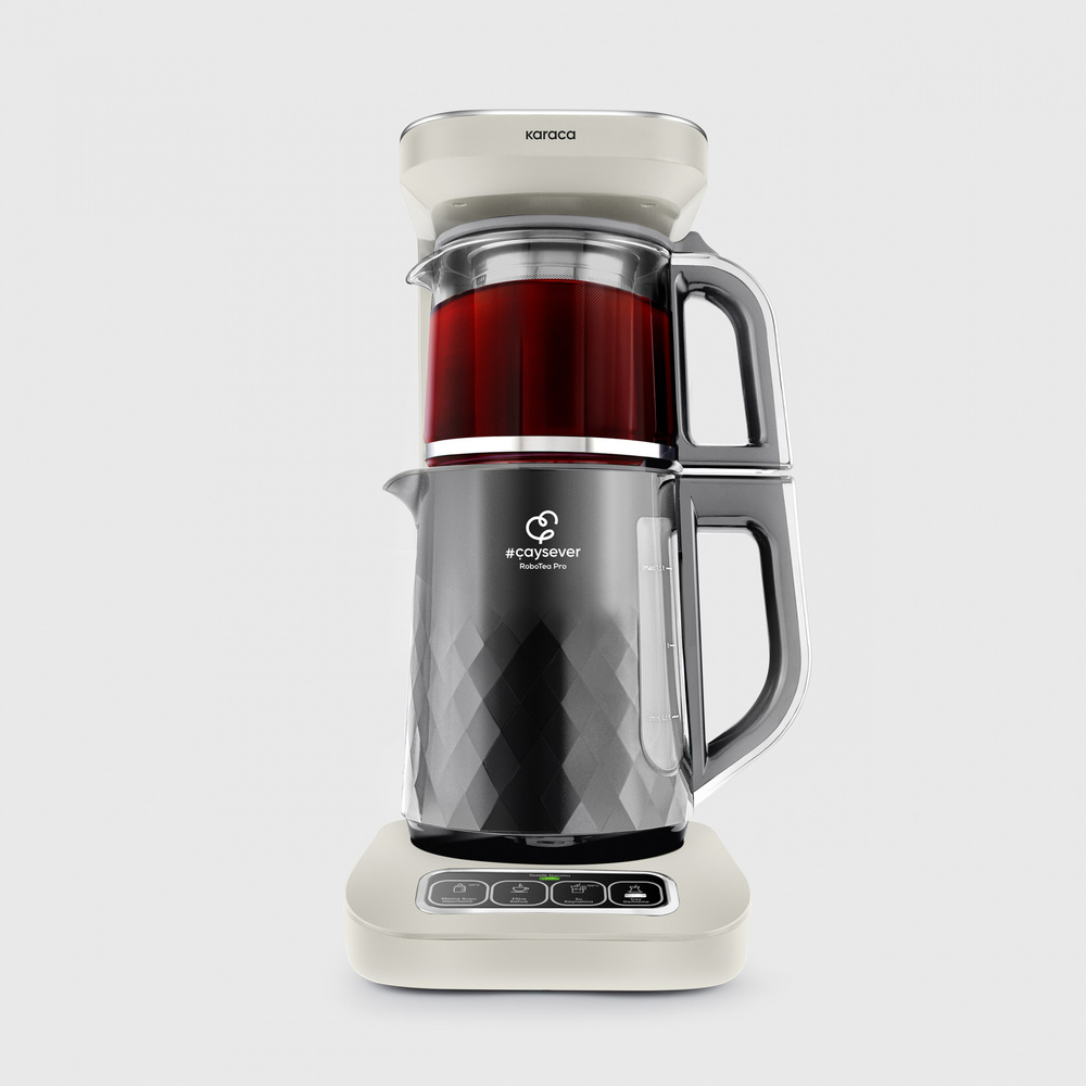 Karaca Çaysever Robotea Pro Quartz 4 in 1 Cam Çay Makinesi Swiss görseli 1