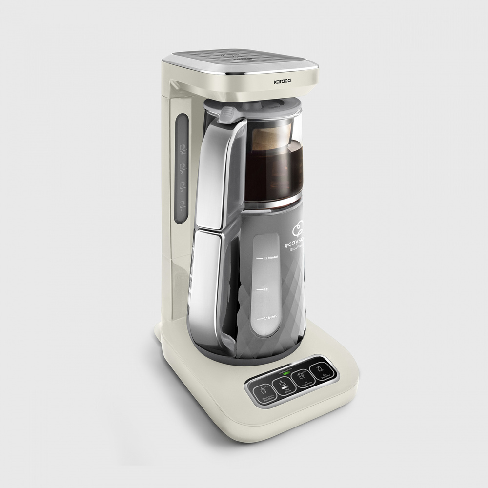 Karaca Çaysever Robotea Pro Quartz 4 in 1 Cam Çay Makinesi Swiss görseli 3