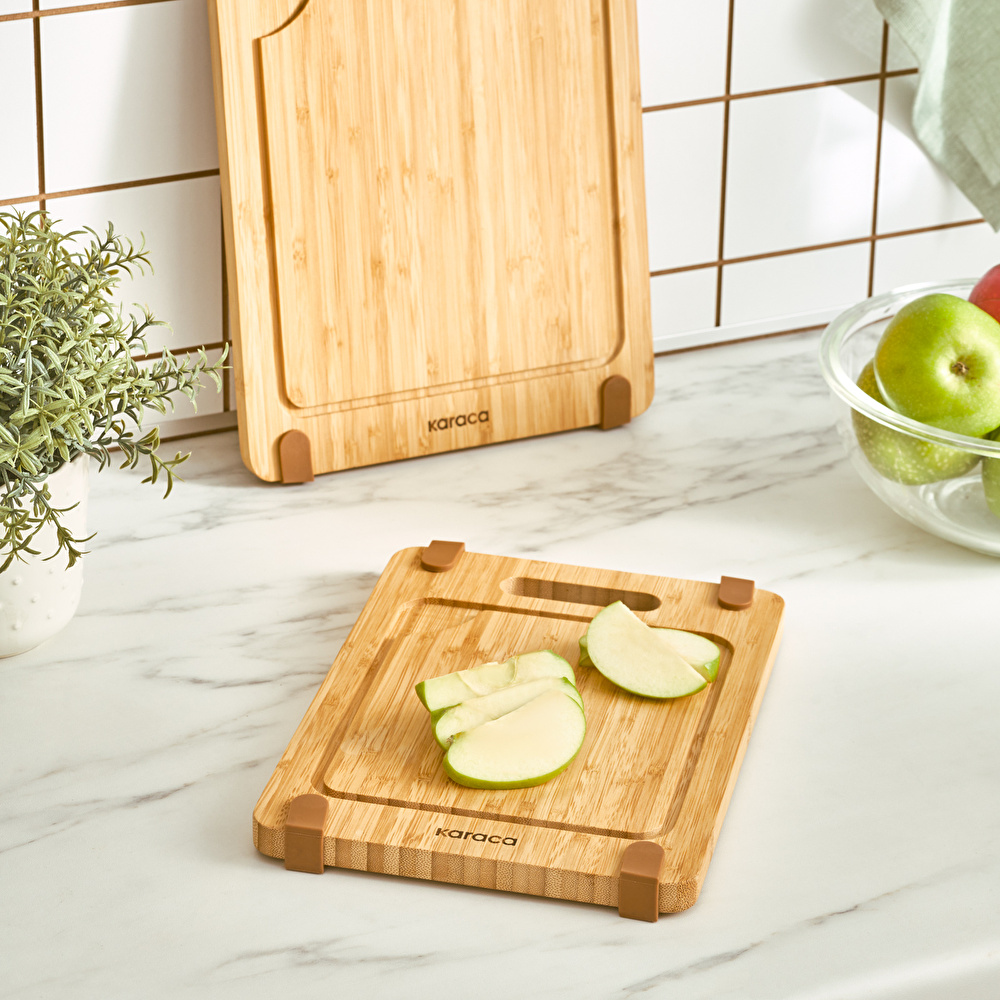Karaca Roy Bamboo 2'li Pro Kesme Tahtası görseli 4