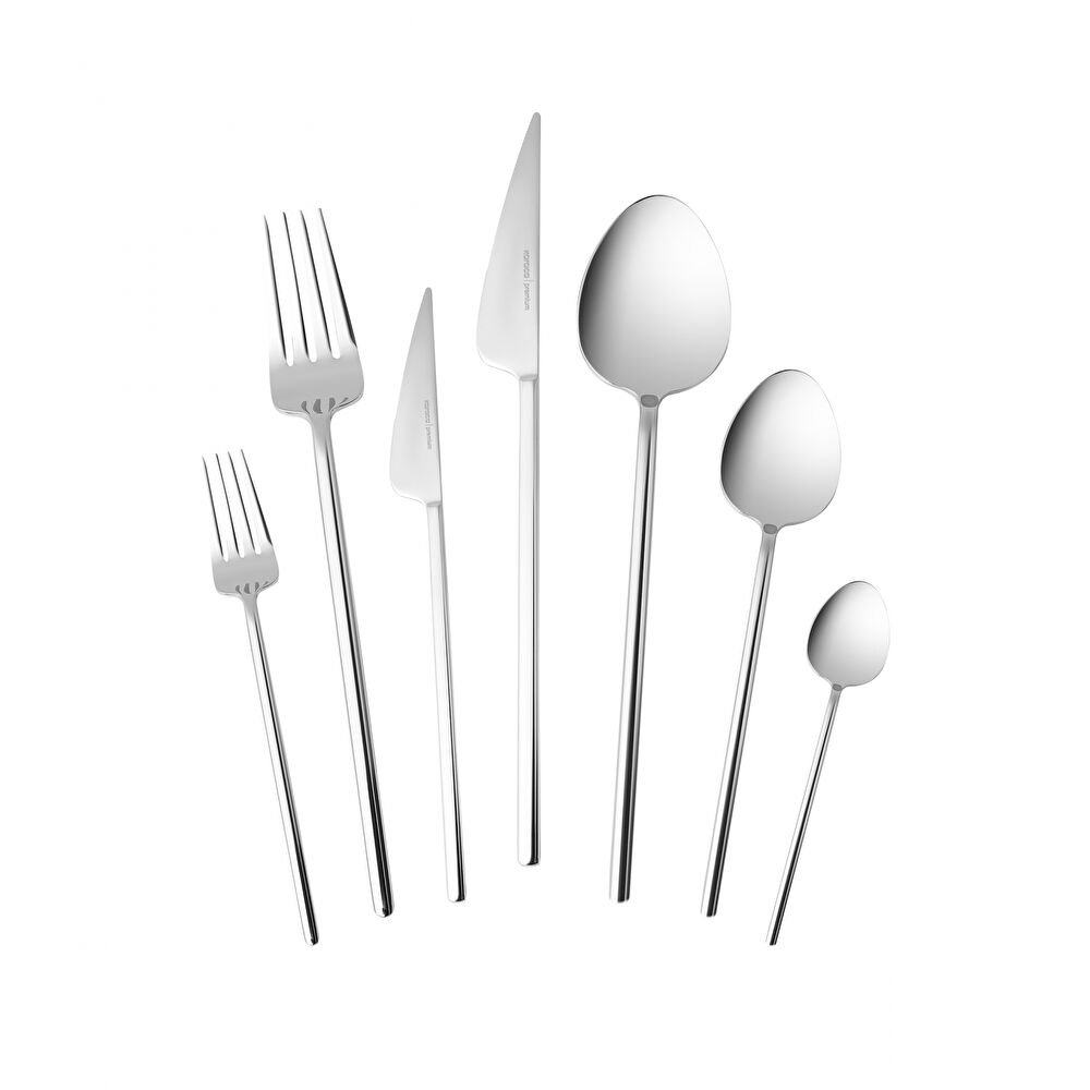 Karaca 316 Premium Sirius Platin 12 Kişilik 84 Parça Çatal Kaşık Bıçak Takımı thumbnail 2