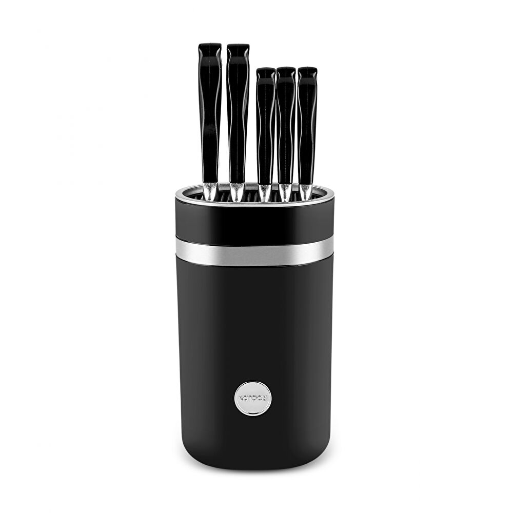 Karaca Mastermaid 6 Parça Standlı Bıçak Seti Siyah thumbnail 2