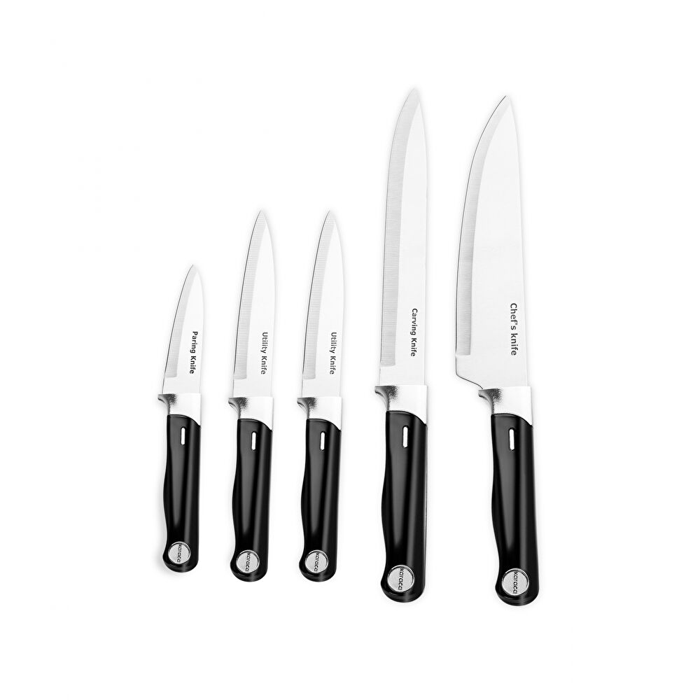 Karaca Mastermaid 6 Parça Standlı Bıçak Seti Siyah thumbnail 4