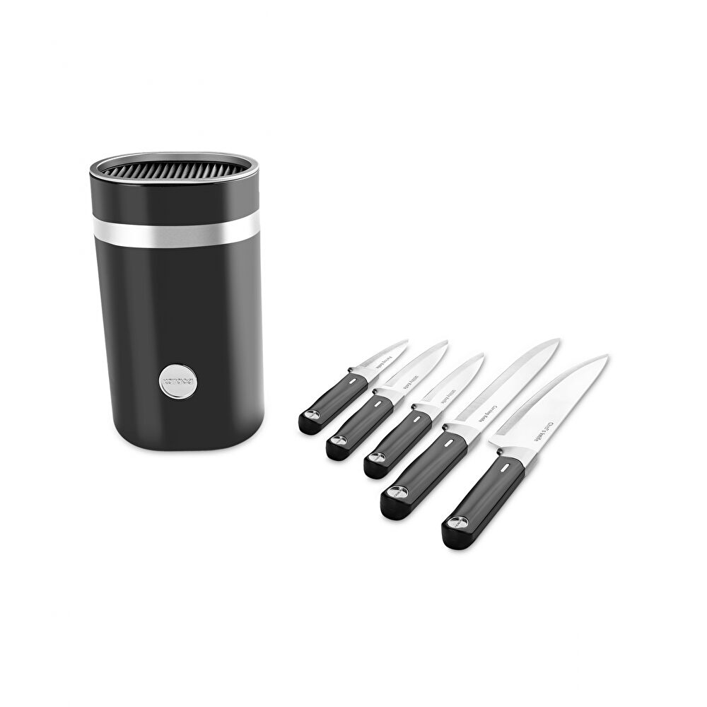 Karaca Mastermaid 6 Parça Standlı Bıçak Seti Siyah thumbnail 3