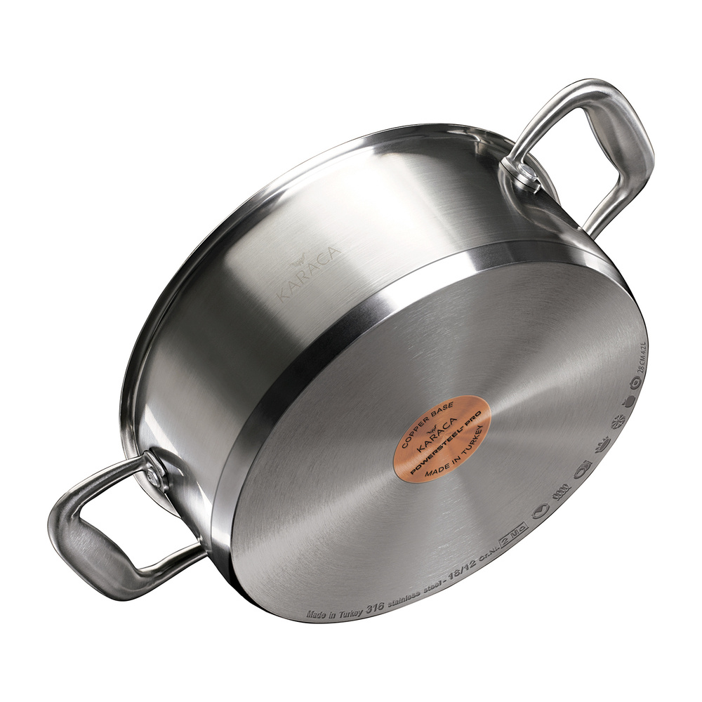 Karaca Tottori 3Ply PowerSteel Pro 316+ Çelik 28 cm 4 görseli 7