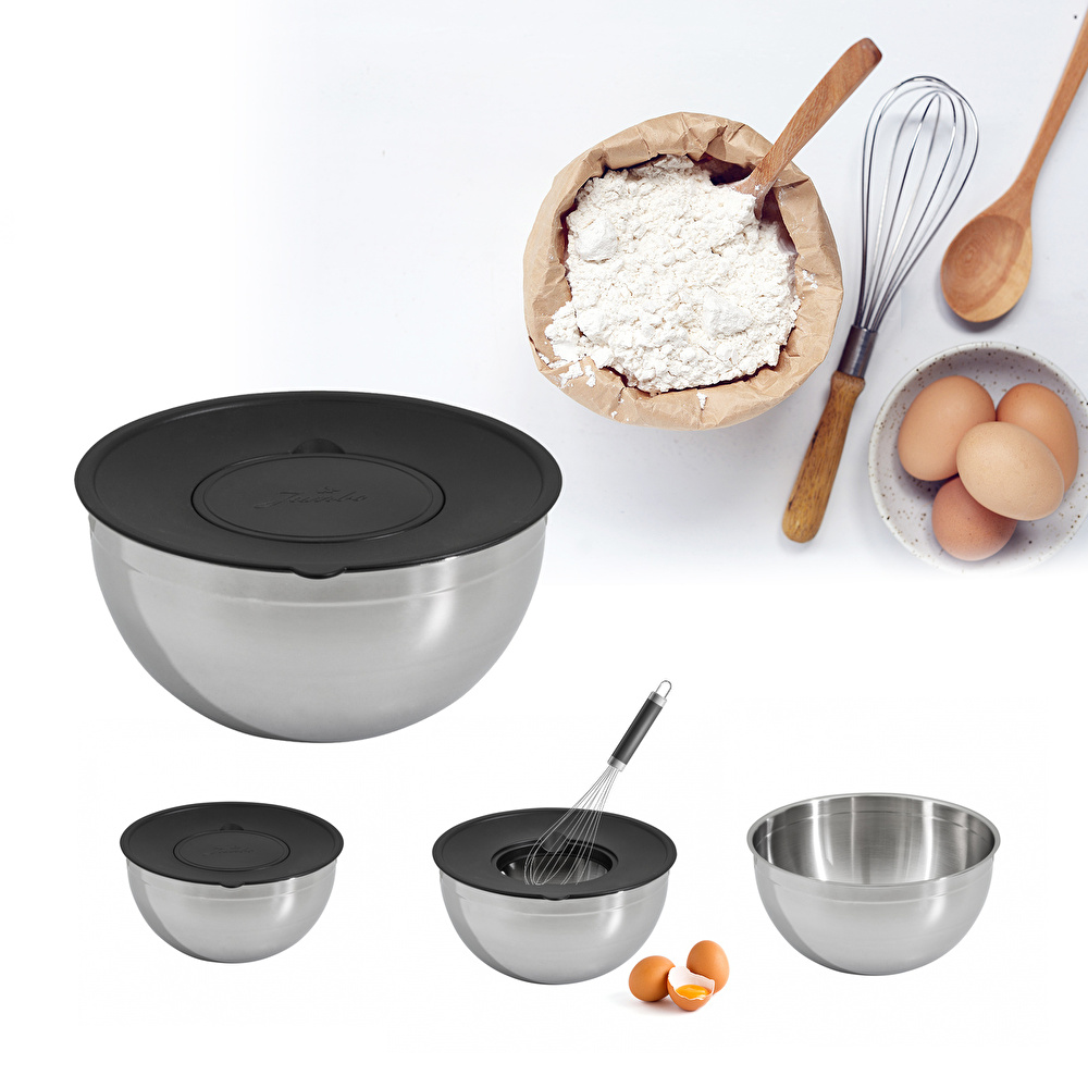 Jumbo Globe 2 Kapaklı Karıştırma Kabı 24 cm görseli 1