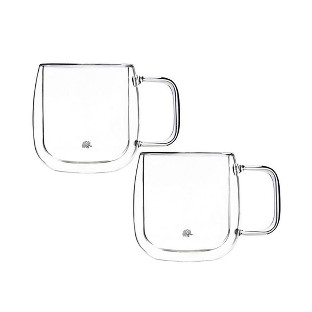 Jumbo Glory 2 Li Double Wall Çift Cidarlı Kulplu Küçük Bardak 250 Ml görseli 2