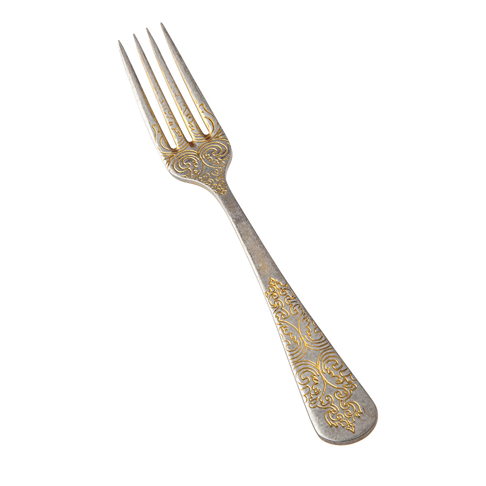 Jumbo Antique Antika Gold 12 Kişilik 84 Parça Çatal Kaşık Bıçak Takımı görseli 7