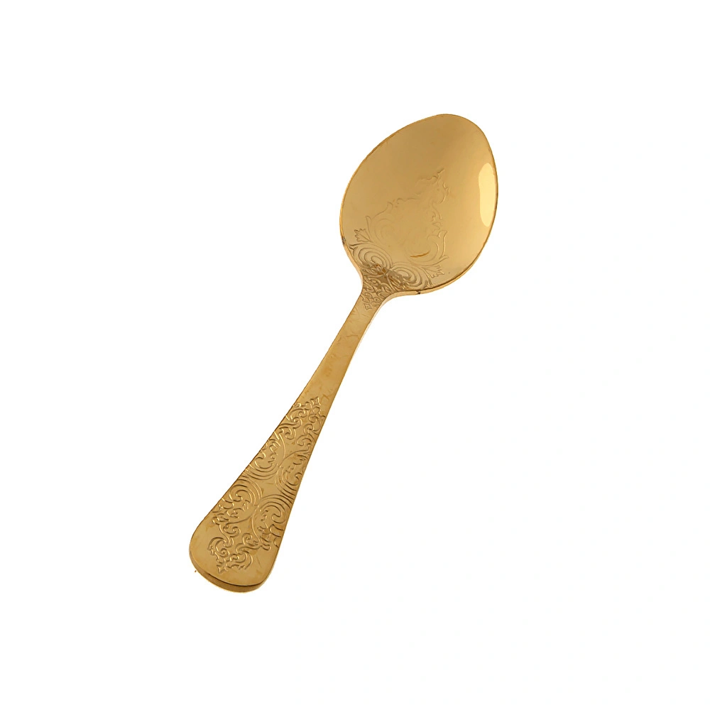 Jumbo Antique Titanyum Gold 12 Kişilik 84 Parça Çatal Kaşık Bıçak Takımı görseli 9