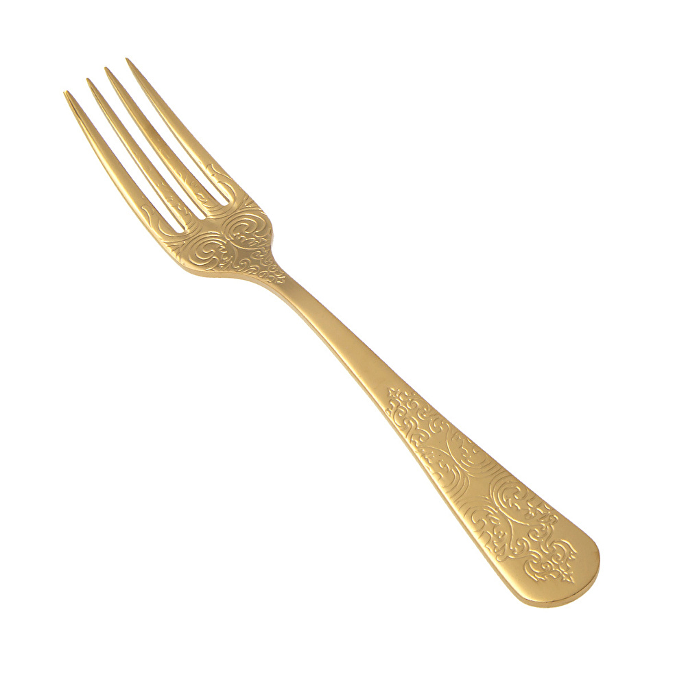 Jumbo Antique Titanyum Mat Gold 12 Kişilik 84 Parça Çatal Kaşık Bıçak Takımı görseli 2