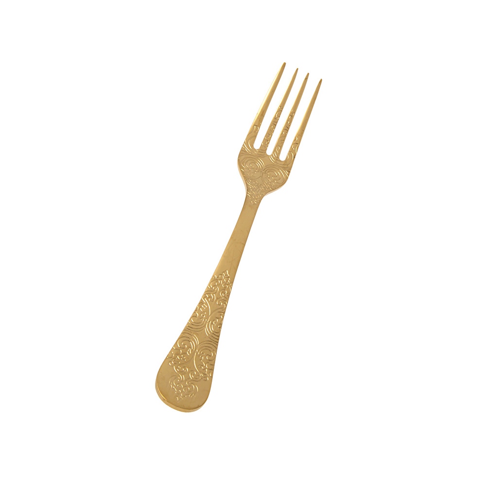 Jumbo Antique Titanyum Mat Gold 12 Kişilik 84 Parça Çatal Kaşık Bıçak Takımı görseli 17