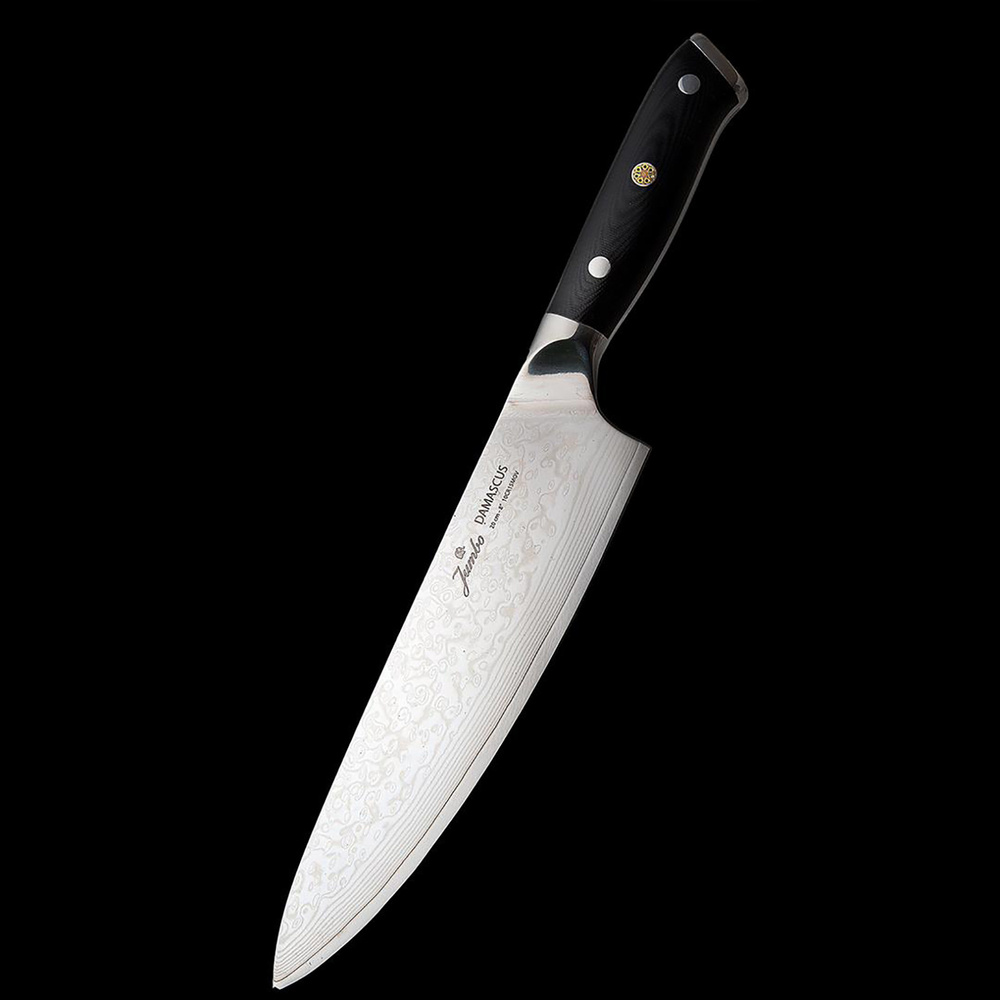 Jumbo Kitaye Damascus Chef Bıçak 20 cm görseli 5