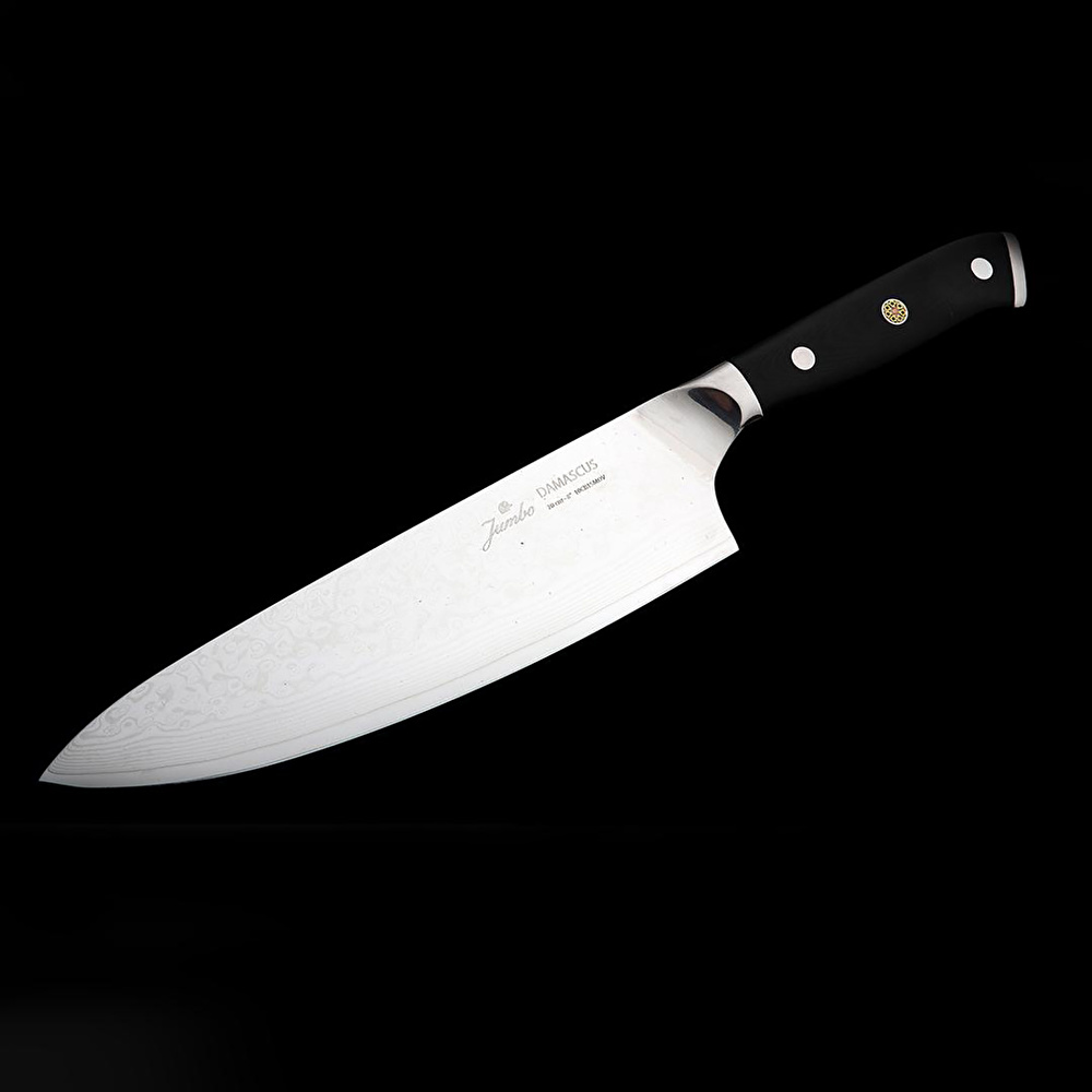 Jumbo Kitaye Damascus Chef Bıçak 20 cm görseli 6