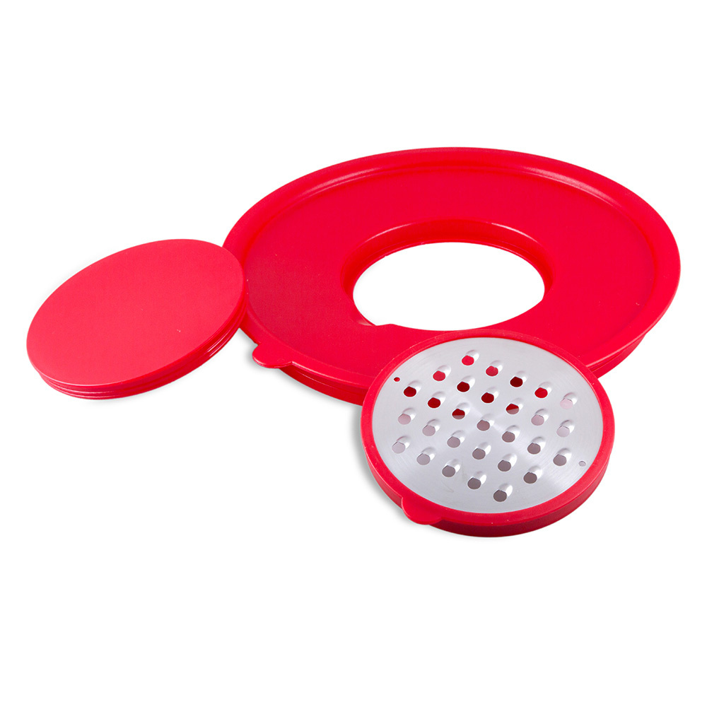 Jumbo Globe Plus Kırmızı Saklama Kabı Rendeli 20 cm görseli 6