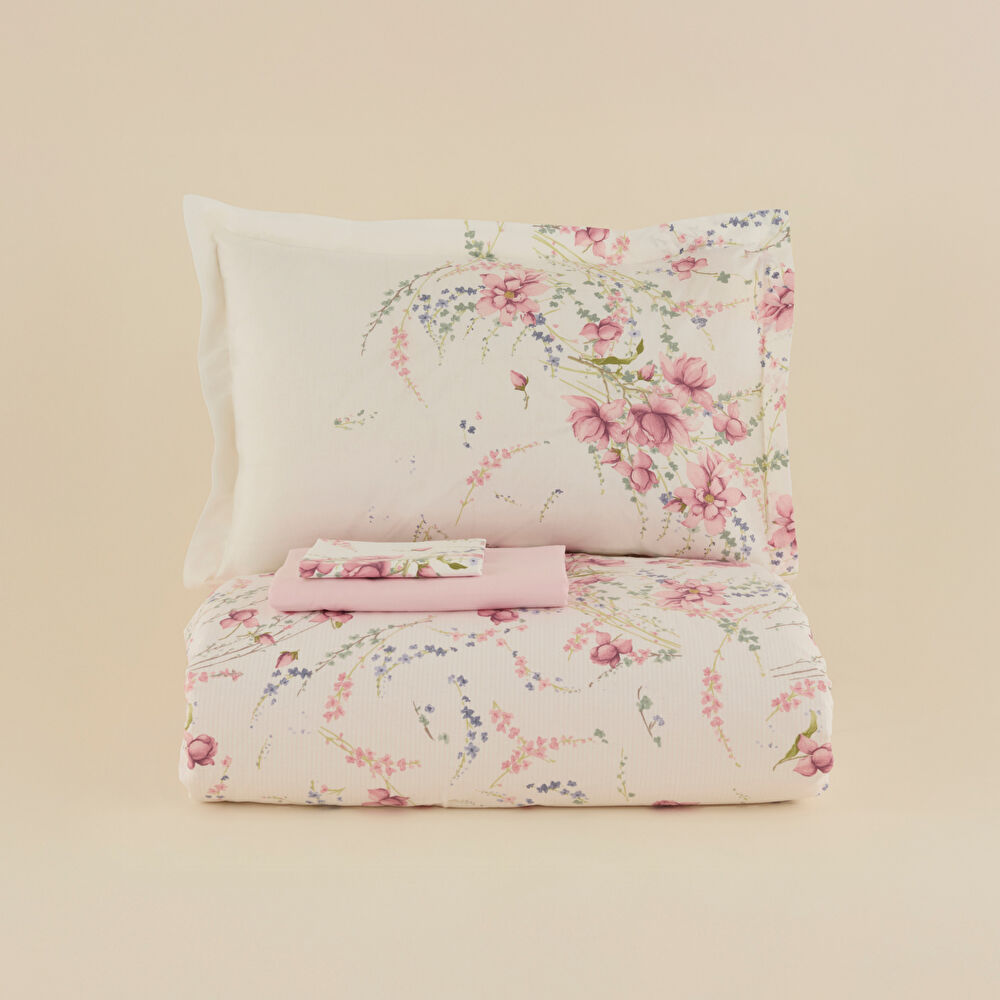 Karaca Home Dalila %100 Pamuk Çift Kişilik Nevresim Takımı Pembe thumbnail 6