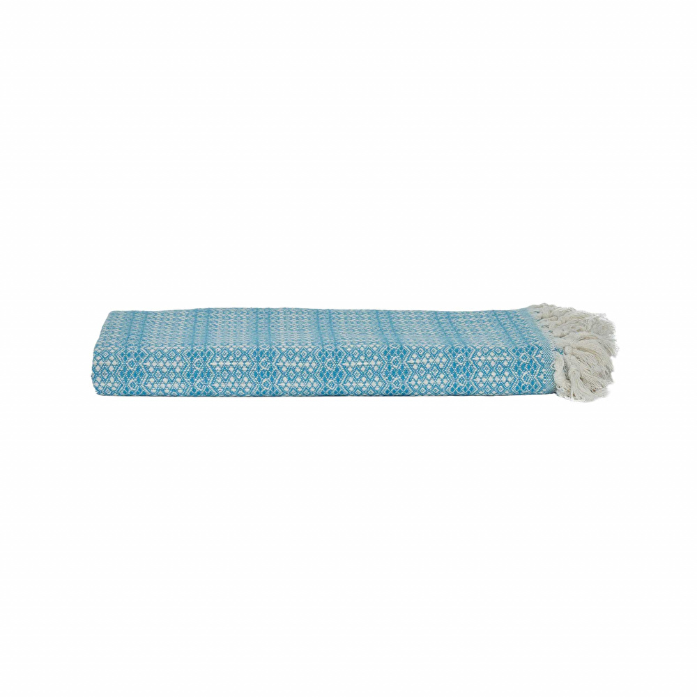 Karaca Home Destina Turkuaz Çift Kişilik Çok Amaçlı Örtü görseli 3