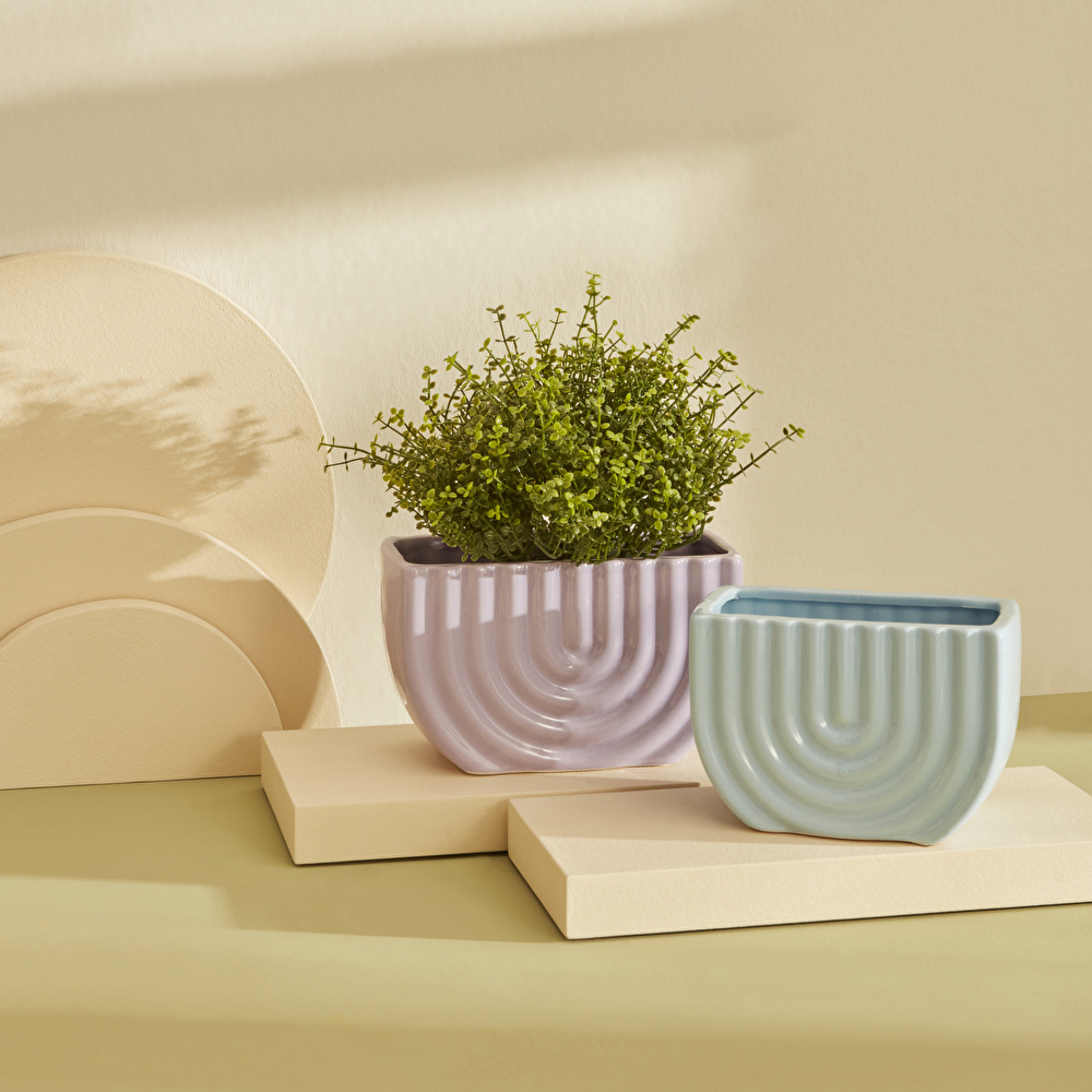 Karaca Home California Saksı Lila 17,4X8X10,4 Cm görseli 3