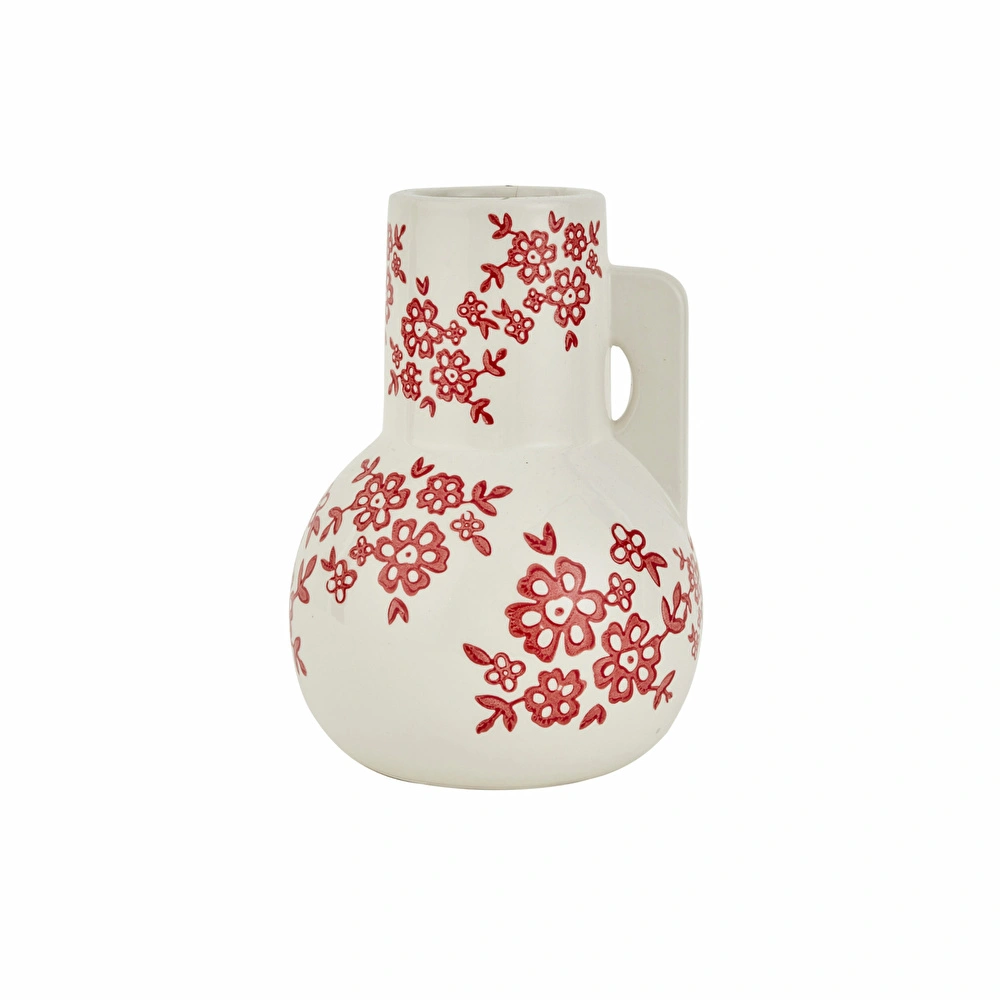 Karaca Home Cannes Vazo Kırmızı 16,7X16,7X22,9 Cm görseli 3
