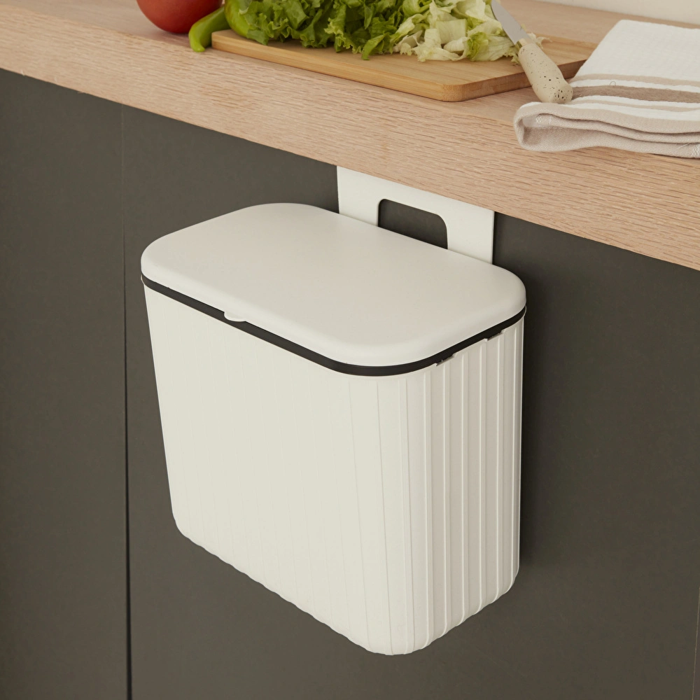 Karaca Home Pino 8 Lt Çöp Kovası Beyaz görseli 1