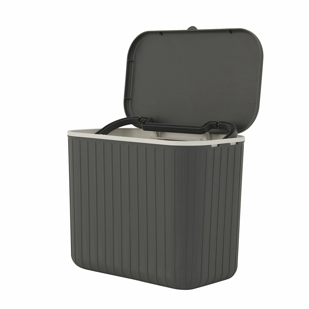 Karaca Home Pino 8 Lt Çöp Kovası Gri görseli 2