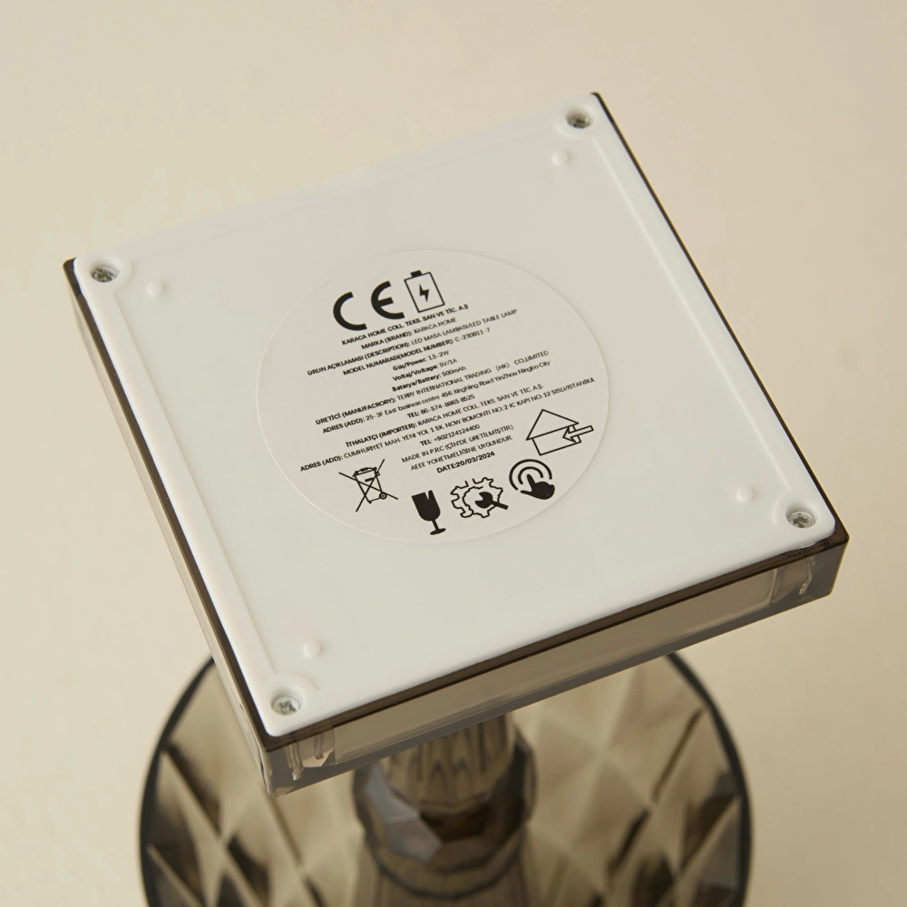 Karaca Home Lupin Led Masa Lambası Antrasit görseli 6