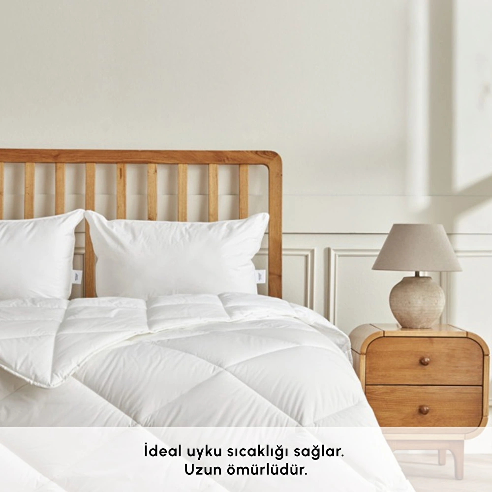 Karaca Home Elite Pamuk Nano Tek Kişilik Yorgan Seti 155x215 cm görseli 1