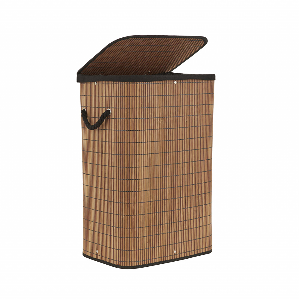 Karaca Home Gillina Bambu Kirli Sepeti 40x30x59 cm görseli 1