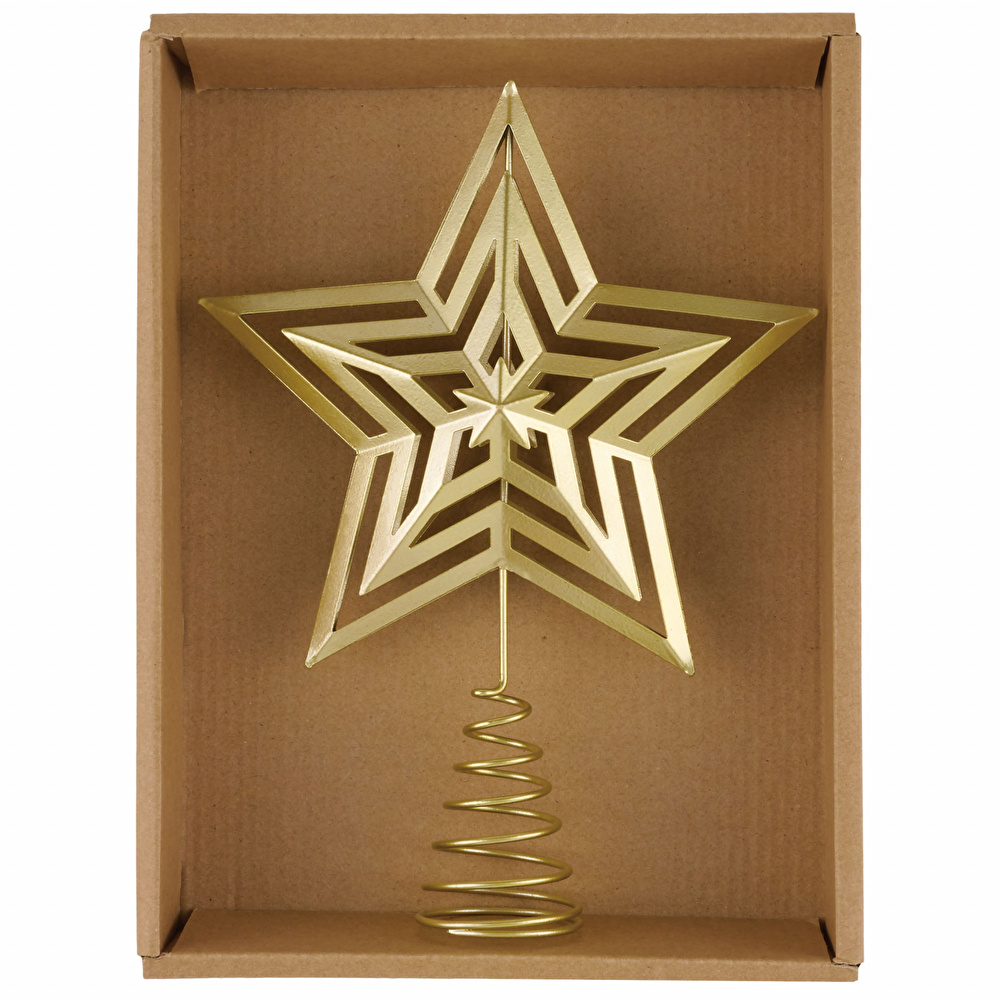 Karaca Home New Year Yılbaşı Golden Star Ağaç Başlığı görseli 6