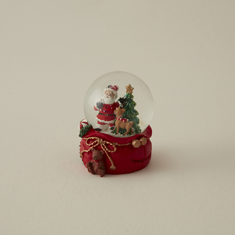Karaca Home New Year Yılbaşı Santa Reindeer Yılbaşı Kar Küresi  görseli 4