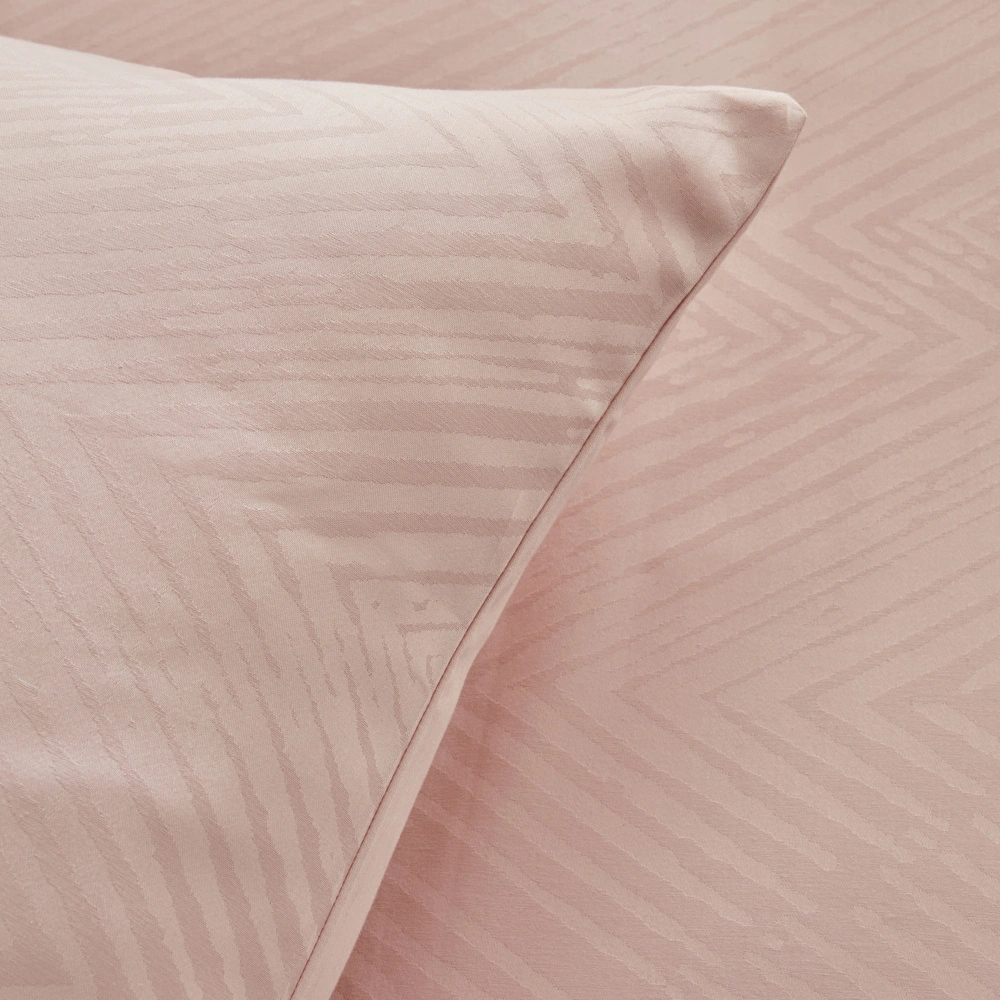 Karaca Home Charm Sion %100 Pamuk Jakarlı Saten King Size Nevresim Takımı Pudra görseli 6