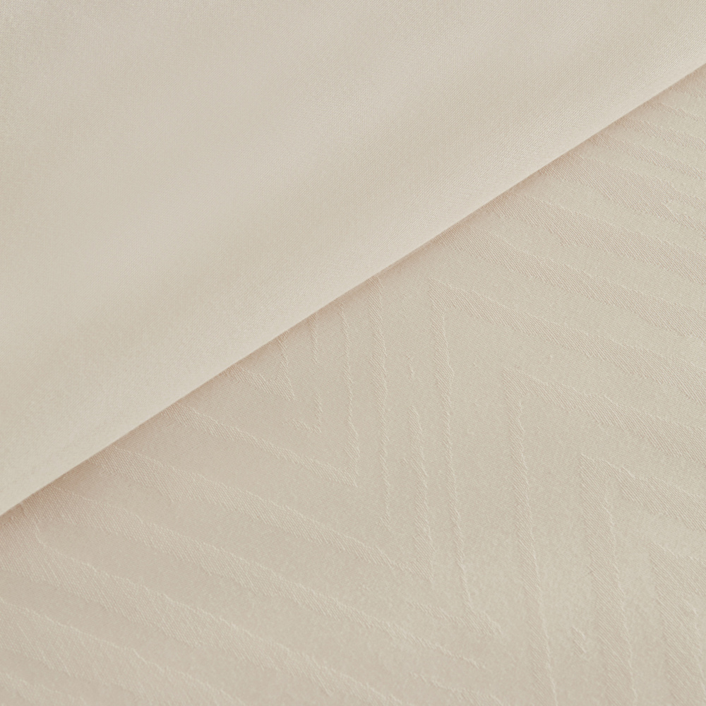 Karaca Home Sion %100 Pamuk Jakarlı Saten King Size Nevresim Takımı Ekru görseli 5