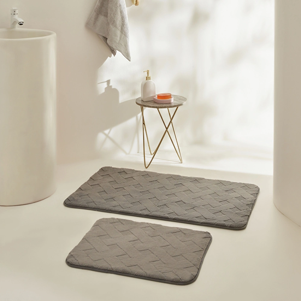 Karaca Home Karving Banyo Paspası Antrasit  görseli 1