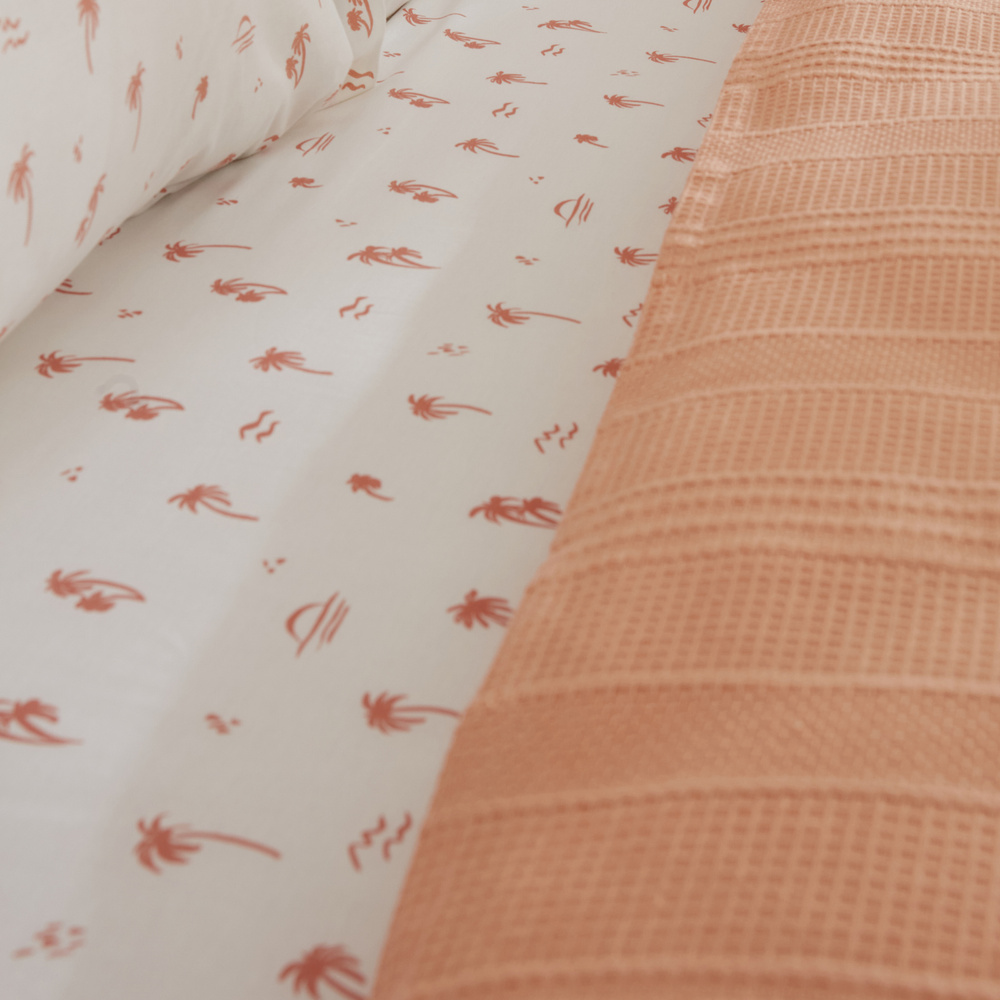 Karaca Home Joy Beach %100 Pamuk Tek Kişilik Pike Takımı Somon görseli 5