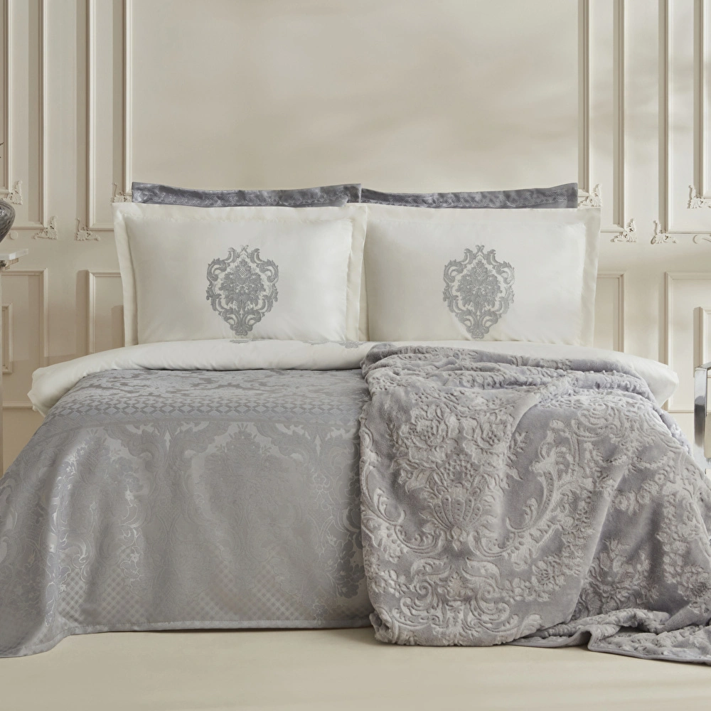 Karaca Home Tuğba 8 Parça Private Çeyiz Seti Silver görseli 1