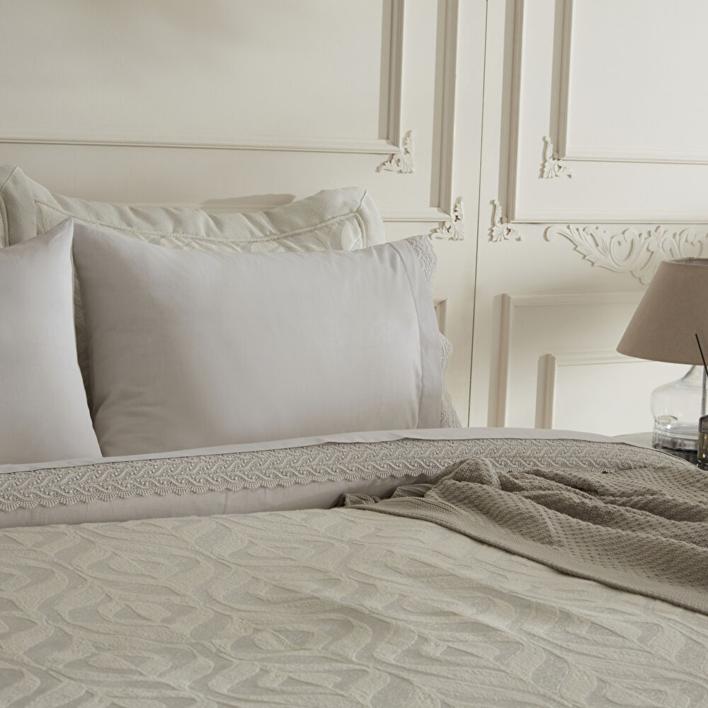 Karaca Home Bride Coll Elina 8 Parça Çeyiz Seti Ekru thumbnail 3