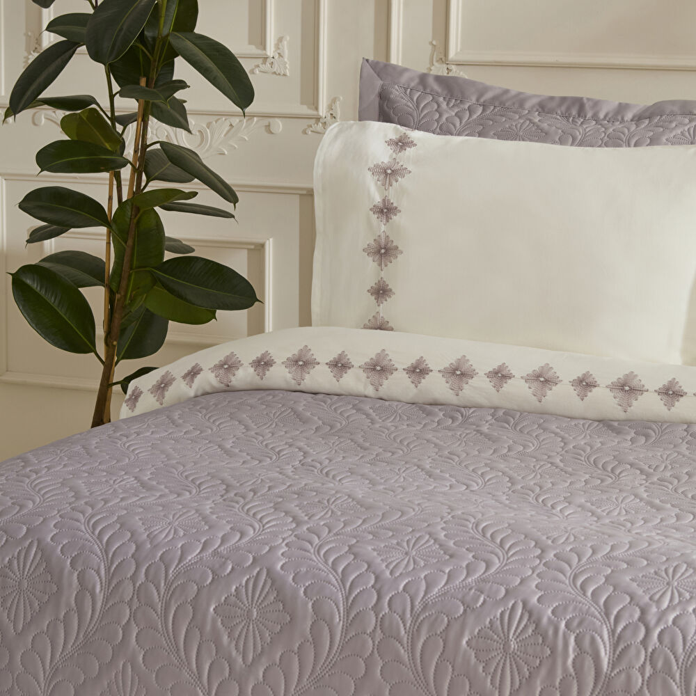 Karaca Home Glory Çift Kişilik %100 Pamuk 7 Parça Düet Set Pembe thumbnail 3