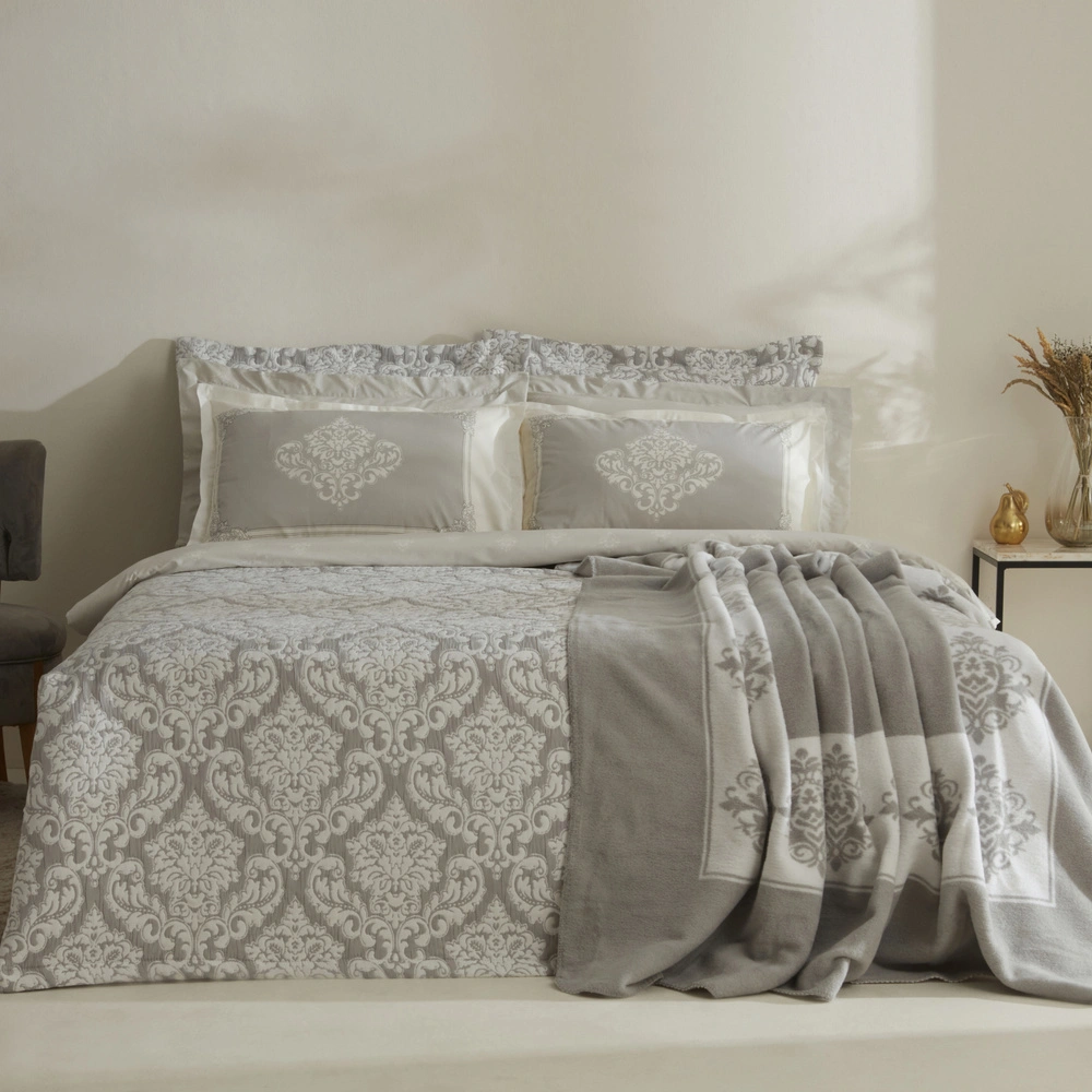 Karaca Home Timeless 8 Parça Çeyiz Seti Gri görseli 1