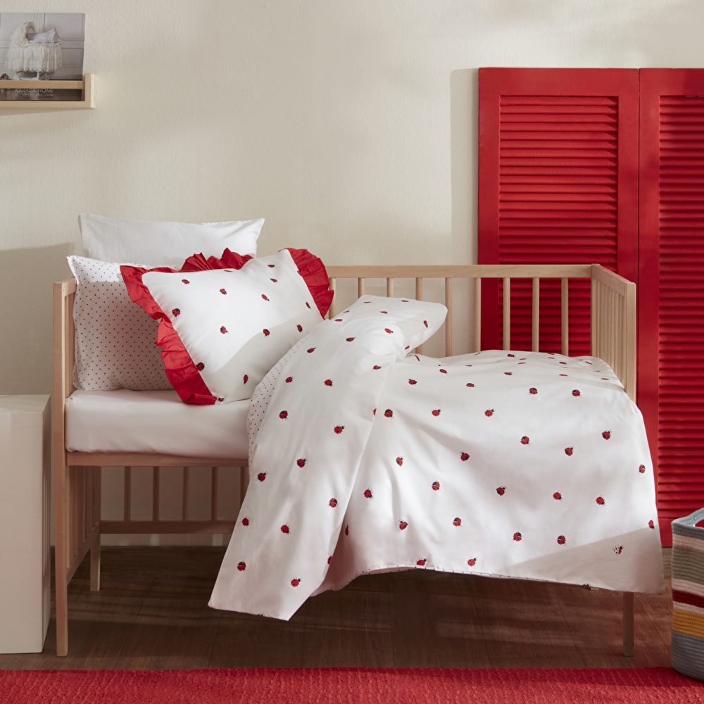 Karaca Home Ladybug %100 Pamuk Bebek Nevresim Takımı görseli 1