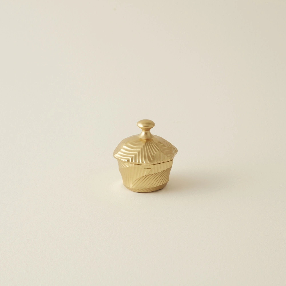 Karaca Home Lana Dekoratif Kutu Gold 8,8 x 8,5 x 9,5 cm görseli 1
