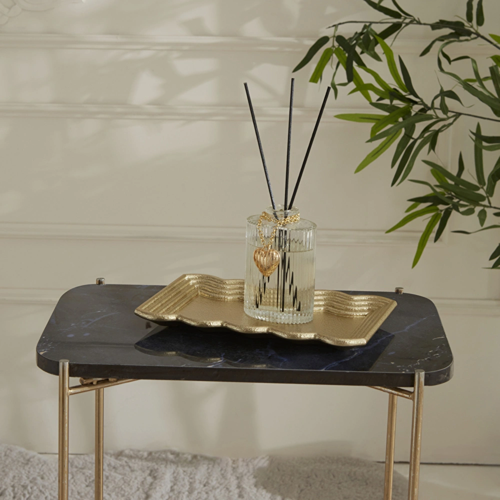 Karaca Home Vendi Dekoraif Tabak Gold 24X15 Cm görseli 1